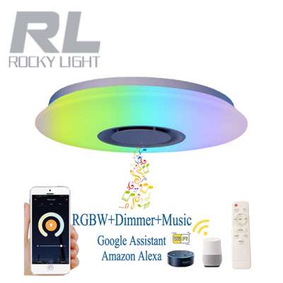 Smart WiFi RGBW Ceiling light Voice Control via Alexa Google Assistant