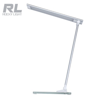 Al alloy & Glass Lampbody Collapsible Stepless dimming 3 CCT LED table lamp with touch switch