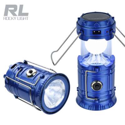 outdoor portable telescopic solar lantern usb rechargeable solar camping light led camping lamp