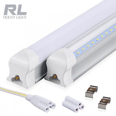 24w Integrated T8 led tube light with switch ac185-265V PC+aluminum tube lamp