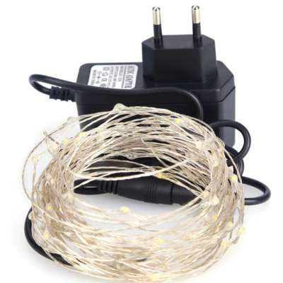 Color changing 220V led christmas copper wire decoration light led wireless christmas lights