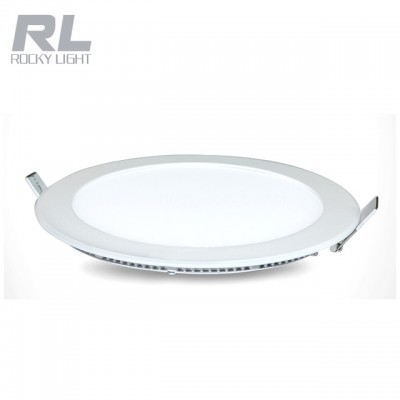 Cheap price round shape 6w slim IC drive embedded Panel lamp SMD round SMD recessed led light panel with AC175-265