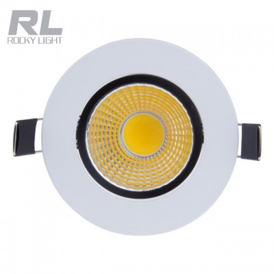 5w COB led ceiling Recessed spot light cool white high brightness led down light with AC85-265V